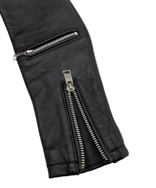 JACKROSE（ジャックローズ）JACKROSE (ジャックローズ) ダブルライダースジャケット ブラック サイズ:2の古着・服飾アイテム