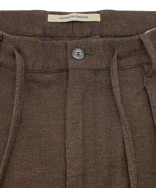 giab's ARCHIVIO（ジャブス アルキヴィオ）giab's ARCHIVIO (ジャブス アルキヴィオ) スラックス ブラウン サイズ:46の古着・服飾アイテム