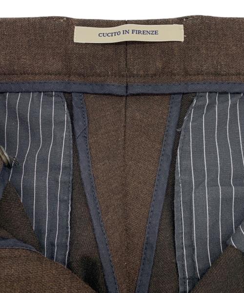 giab's ARCHIVIO（ジャブス アルキヴィオ）giab's ARCHIVIO (ジャブス アルキヴィオ) スラックス ブラウン サイズ:46の古着・服飾アイテム