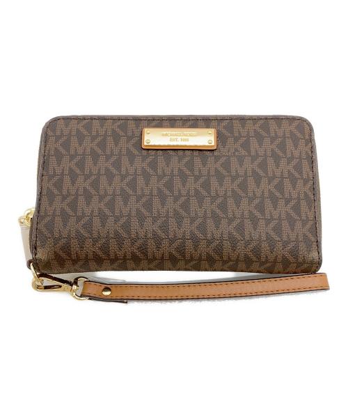 MICHAEL KORS（マイケル・コース）MICHAEL KORS (マイケル・コース) 長財布 ブラウンの古着・服飾アイテム