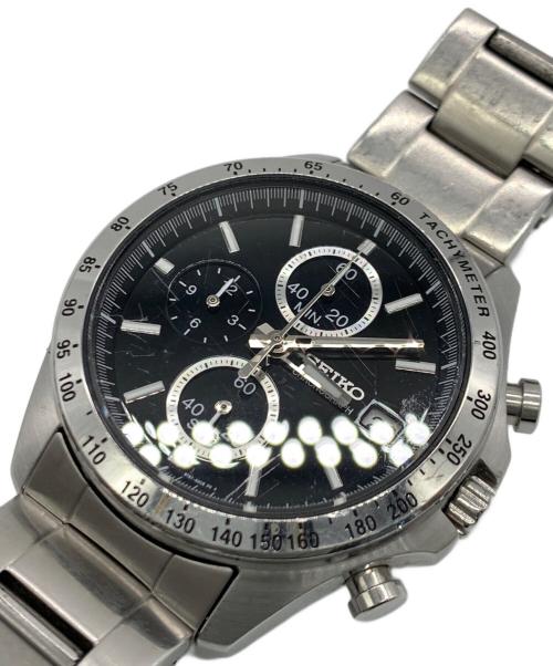 SEIKO（セイコー）SEIKO (セイコー) 腕時計 ブラックの古着・服飾アイテム