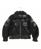 AVIREXアヴィレックス）の古着「フリースジャケット」｜ブラック