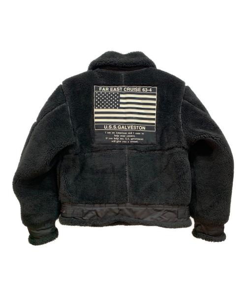 AVIREX（アヴィレックス）AVIREX (アヴィレックス) フリースジャケット ブラック サイズ:Mの古着・服飾アイテム