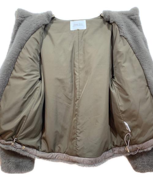 ARPEGE STORY（アルページュストーリー）ARPEGE STORY (アルページュストーリー) ファーフードブルゾン チャコールグレー サイズ:1の古着・服飾アイテム