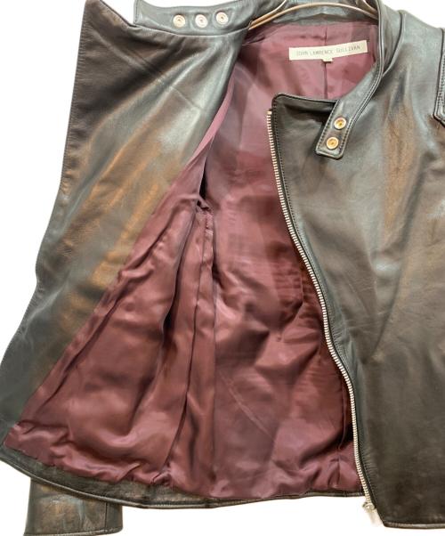 JOHN LAWRENCE SULLIVAN（ジョン ローレンス サリバン）JOHN LAWRENCE SULLIVAN (ジョン ローレンス サリバン) レザージャケット ブラック サイズ:36の古着・服飾アイテム