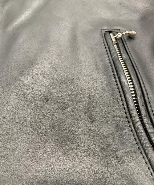 JOHN LAWRENCE SULLIVAN（ジョン ローレンス サリバン）JOHN LAWRENCE SULLIVAN (ジョン ローレンス サリバン) レザージャケット ブラック サイズ:36の古着・服飾アイテム