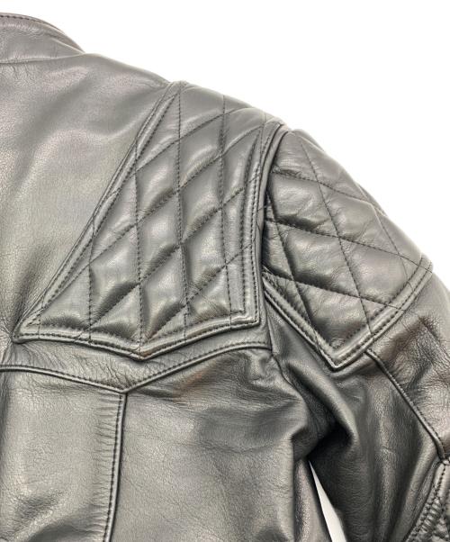 JOHN LAWRENCE SULLIVAN（ジョン ローレンス サリバン）JOHN LAWRENCE SULLIVAN (ジョン ローレンス サリバン) レザージャケット ブラック サイズ:36の古着・服飾アイテム