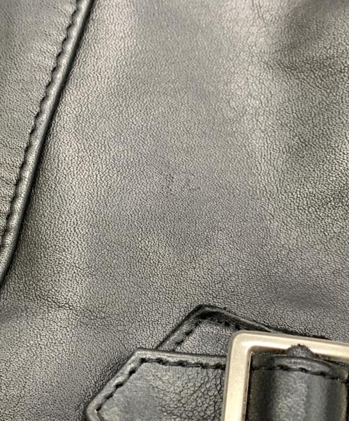 JOHN LAWRENCE SULLIVAN（ジョン ローレンス サリバン）JOHN LAWRENCE SULLIVAN (ジョン ローレンス サリバン) レザージャケット ブラック サイズ:36の古着・服飾アイテム