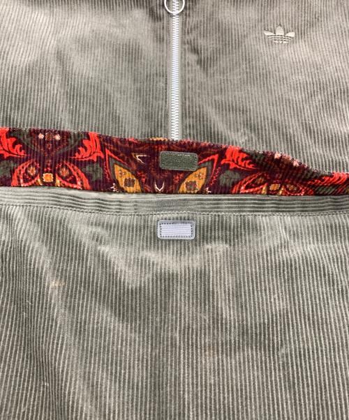 adidas（アディダス）adidas (アディダス) コーデュロイ フーディー オリーブ サイズ:Mの古着・服飾アイテム