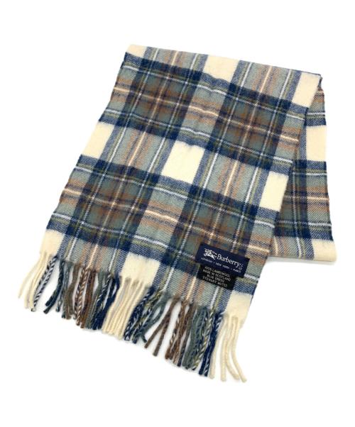 Burberry's（バーバリー）Burberry's (バーバリーズ) マフラー ネイビー×ベージュの古着・服飾アイテム