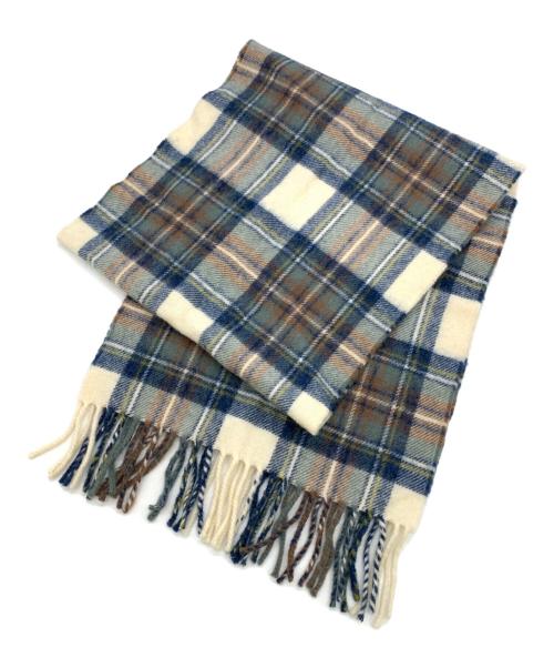 Burberry's（バーバリー）Burberry's (バーバリーズ) マフラー ネイビー×ベージュの古着・服飾アイテム