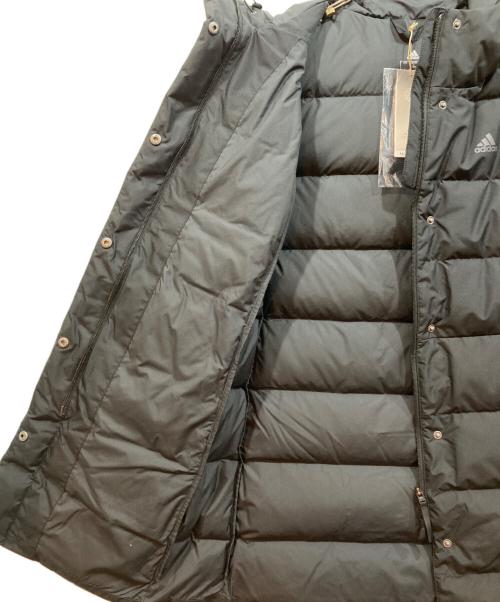 adidas（アディダス）adidas (アディダス) ミッドレングス ダウンコート ブラック サイズ:L 未使用品の古着・服飾アイテム