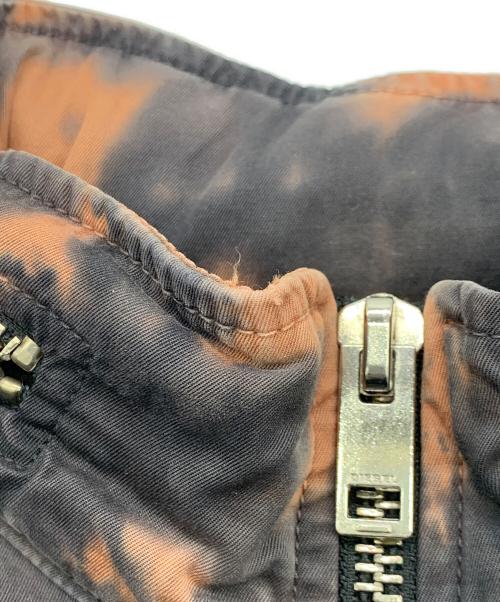 DIESEL（ディーゼル）DIESEL (ディーゼル) M-65ミリタリージャケット ブラック×オレンジ サイズ:XSの古着・服飾アイテム