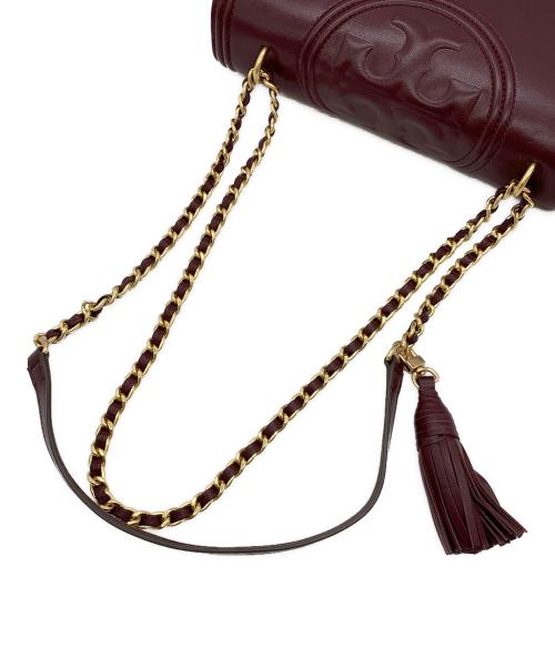 TORY BURCH（トリーバーチ）TORY BURCH (トリーバーチ) ショルダーバッグ ワインレッドの古着・服飾アイテム