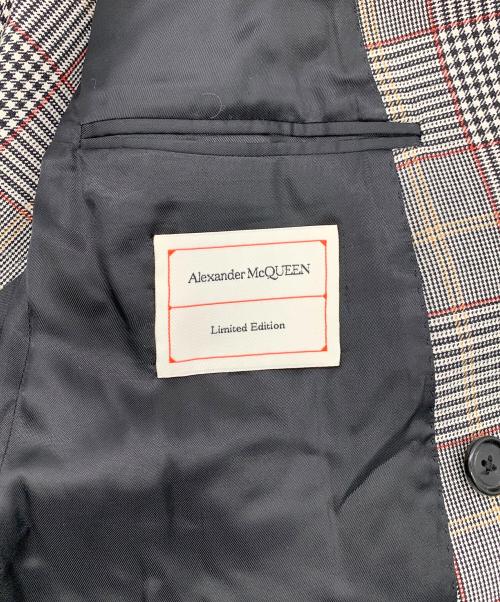 ALEXANDER McQUEEN（アレキサンダーマックイーン）ALEXANDER McQUEEN (アレキサンダーマックイーン) テーラードジャケット グレー サイズ:46の古着・服飾アイテム