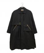 CULLNIクルニ）の古着「タイロッケンコート」｜ブラック