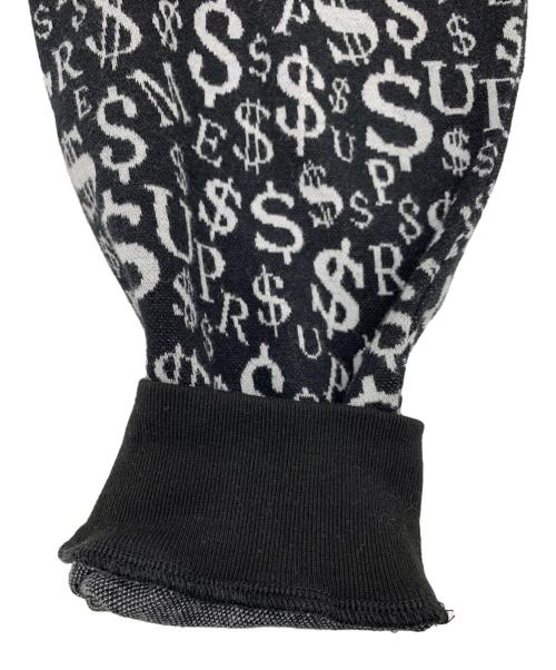 SUPREME（シュプリーム）SUPREME (シュプリーム) ハーフジップニット ブラック×ホワイト サイズ:Lの古着・服飾アイテム
