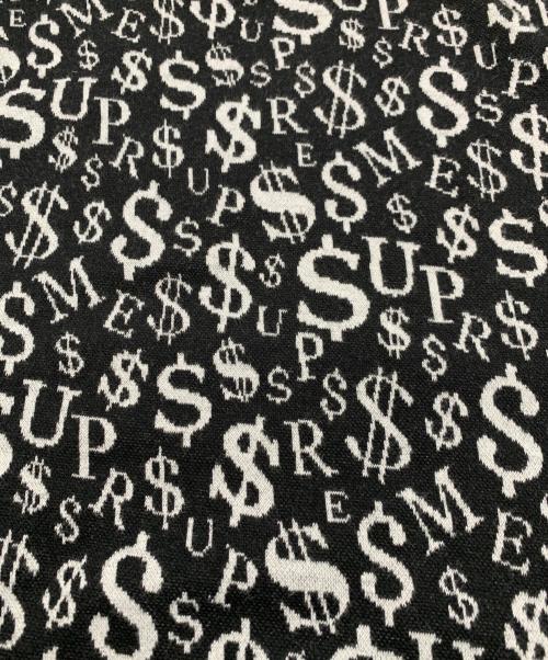 SUPREME（シュプリーム）SUPREME (シュプリーム) ハーフジップニット ブラック×ホワイト サイズ:Lの古着・服飾アイテム