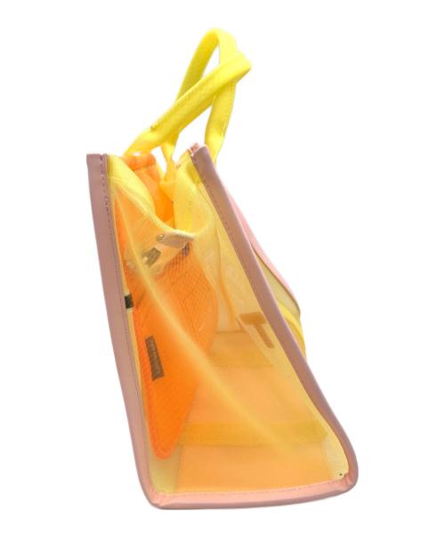 MARC JACOBS（マークジェイコブズ）MARC JACOBS (マークジェイコブズ) メッシュトートバッグ イエロー×オレンジの古着・服飾アイテム