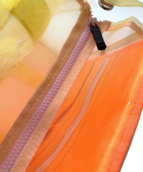 MARC JACOBS（マークジェイコブズ）MARC JACOBS (マークジェイコブズ) メッシュトートバッグ イエロー×オレンジの古着・服飾アイテム