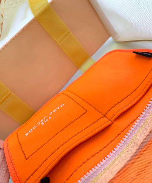 MARC JACOBS（マークジェイコブズ）MARC JACOBS (マークジェイコブズ) メッシュトートバッグ イエロー×オレンジの古着・服飾アイテム