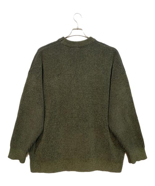 masonprince（メゾンプリンス）masonprince (メゾンプリンス) 厚手ニット オリーブ サイズ:3の古着・服飾アイテム
