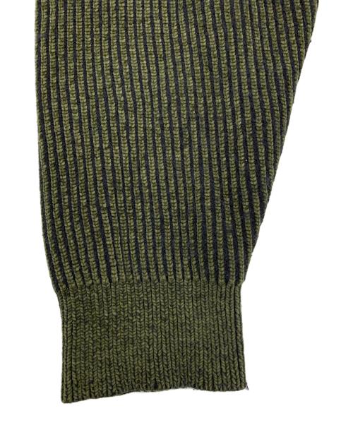 masonprince（メゾンプリンス）masonprince (メゾンプリンス) 厚手ニット オリーブ サイズ:3の古着・服飾アイテム