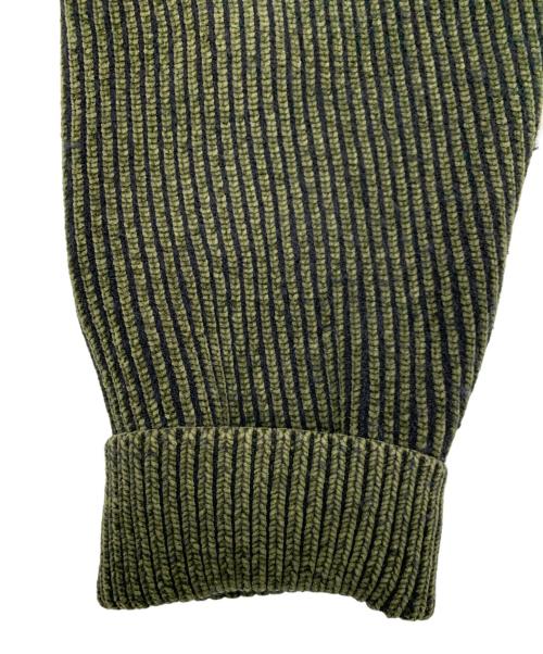 masonprince（メゾンプリンス）masonprince (メゾンプリンス) 厚手ニット オリーブ サイズ:3の古着・服飾アイテム