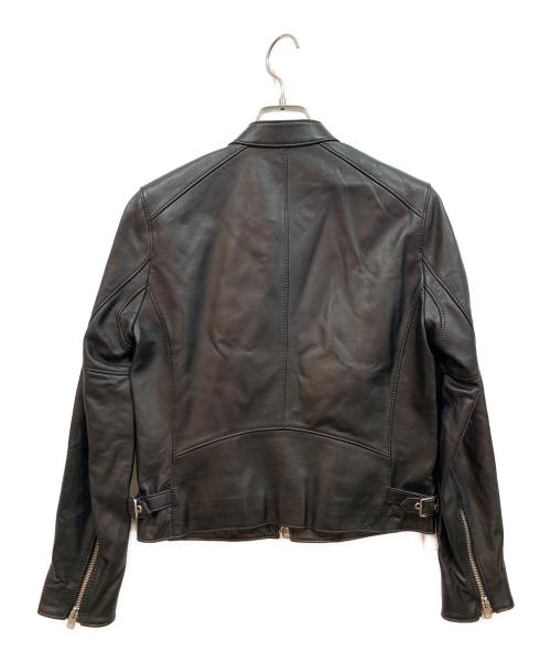 COACH（コーチ）COACH (コーチ) レザーレーサージャケット ブラック サイズ:XSの古着・服飾アイテム