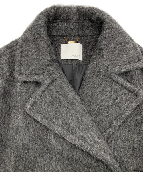 COLLAGE GALLARDAGALANTE（コラージュ ガリャルダガランテ）COLLAGE GALLARDAGALANTE (コラージュ ガリャルダガランテ) ウールシャギーコート ブラック サイズ:FREEの古着・服飾アイテム