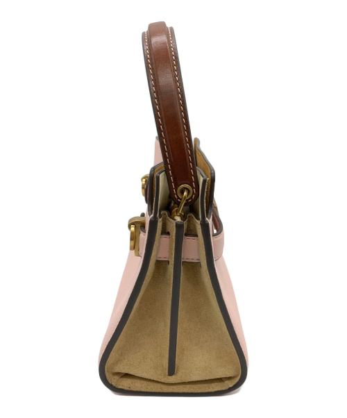 TORY BURCH（トリーバーチ）TORY BURCH (トリーバーチ) ペブルトプチダブルバッグ ピンクの古着・服飾アイテム