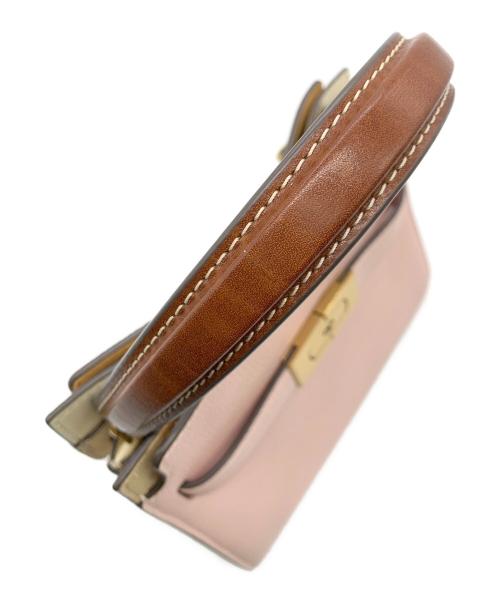TORY BURCH（トリーバーチ）TORY BURCH (トリーバーチ) ペブルトプチダブルバッグ ピンクの古着・服飾アイテム