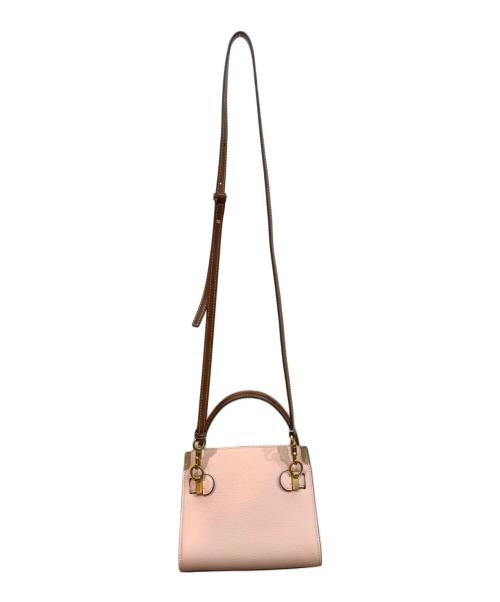 TORY BURCH（トリーバーチ）TORY BURCH (トリーバーチ) ペブルトプチダブルバッグ ピンクの古着・服飾アイテム