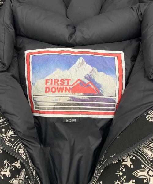 FIRST DOWN（ファーストダウン）FIRST DOWN (ファーストダウン) ダウンジャケット ブラック サイズ:Mの古着・服飾アイテム
