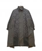 etsintaエシンタ）の古着「切替マキシミリタリーコート」｜ブラック