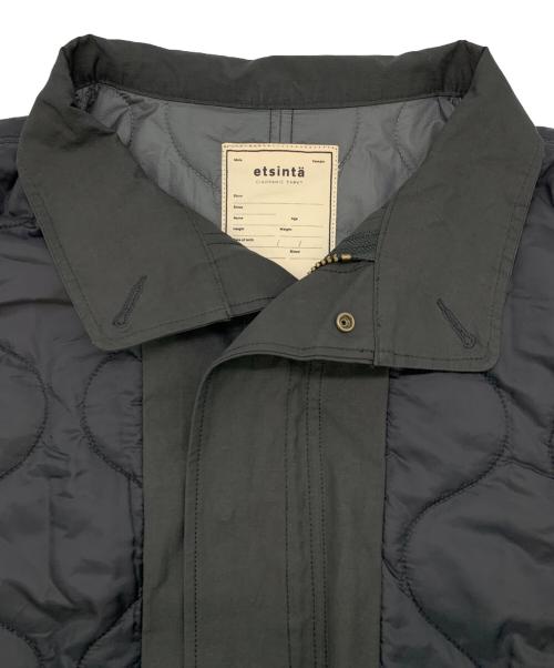 etsinta（エシンタ）etsinta (エシンタ) 切替マキシミリタリーコート ブラック サイズ:ONEの古着・服飾アイテム