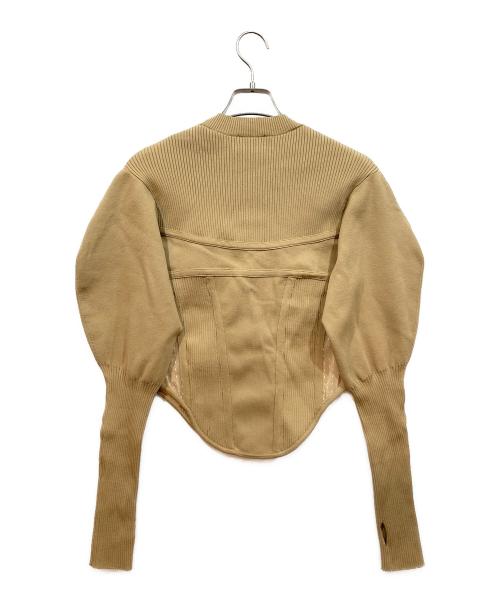 MAISON SPECIAL（メゾンスペシャル）MAISON SPECIAL (メゾンスペシャル) コルセットニット ベージュ サイズ:FREEの古着・服飾アイテム