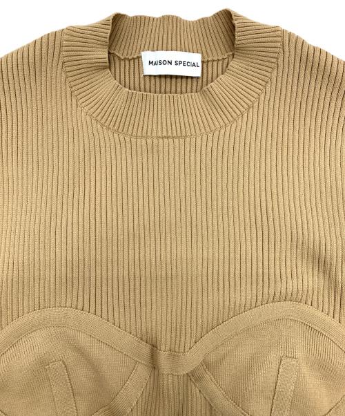 MAISON SPECIAL（メゾンスペシャル）MAISON SPECIAL (メゾンスペシャル) コルセットニット ベージュ サイズ:FREEの古着・服飾アイテム