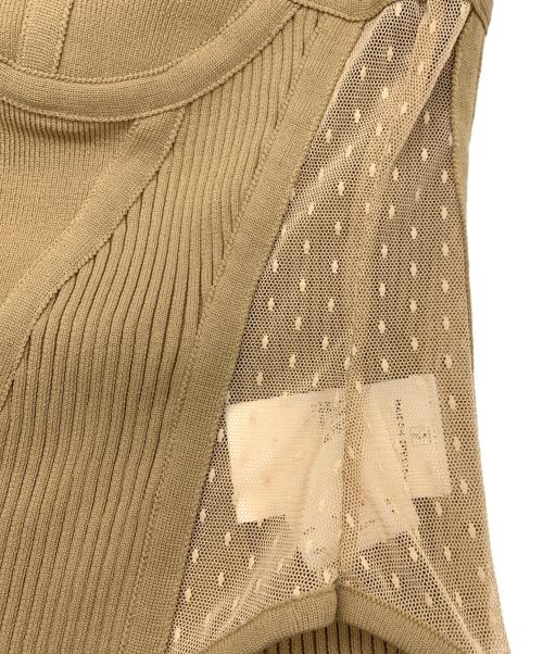 MAISON SPECIAL（メゾンスペシャル）MAISON SPECIAL (メゾンスペシャル) コルセットニット ベージュ サイズ:FREEの古着・服飾アイテム