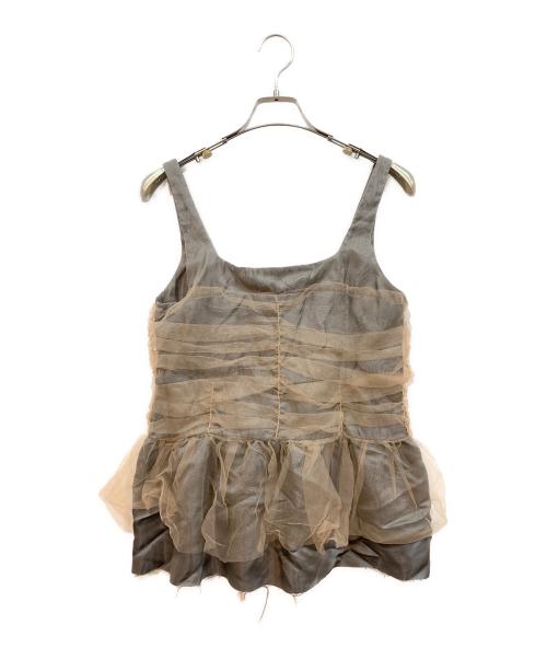 MAISON SPECIAL（メゾンスペシャル）MAISON SPECIAL (メゾンスペシャル) チュールギャザーコルセット グレー サイズ:FREEの古着・服飾アイテム