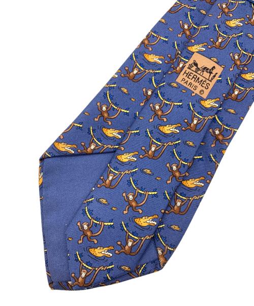 HERMES（エルメス）HERMES (エルメス) ネクタイ ネイビー サイズ:無しの古着・服飾アイテム