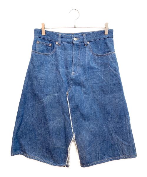 MM6 Maison Margiela（エムエムシックスメゾンマルジェラ）MM6 Maison Margiela (エムエムシックスメゾンマルジェラ) デニムスカート インディゴ サイズ:44の古着・服飾アイテム