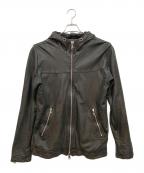 GIORGIO BRATOジョルジョブラッド）の古着「ラムレザーライダース」｜ブラック