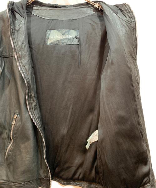 GIORGIO BRATO（ジョルジョブラッド）GIORGIO BRATO (ジョルジョブラッド) ラムレザーライダース ブラック サイズ:50の古着・服飾アイテム