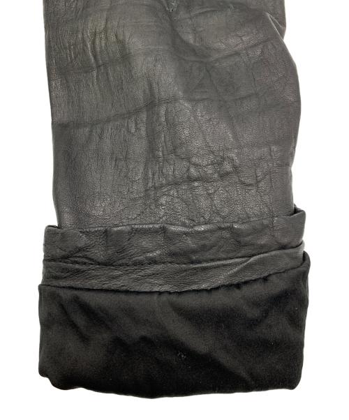 GIORGIO BRATO（ジョルジョブラッド）GIORGIO BRATO (ジョルジョブラッド) ラムレザーライダース ブラック サイズ:50の古着・服飾アイテム