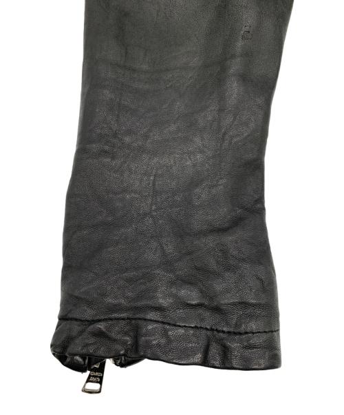 GIORGIO BRATO（ジョルジョブラッド）GIORGIO BRATO (ジョルジョブラッド) ラムレザーライダース ブラック サイズ:50の古着・服飾アイテム