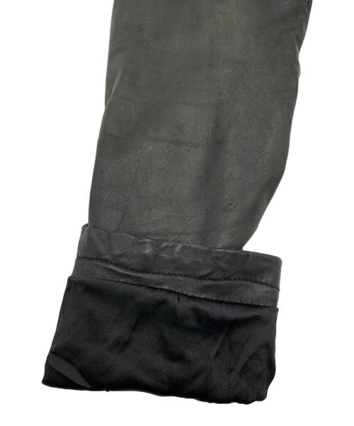 GIORGIO BRATO（ジョルジョブラッド）GIORGIO BRATO (ジョルジョブラッド) ラムレザーライダース ブラック サイズ:50の古着・服飾アイテム