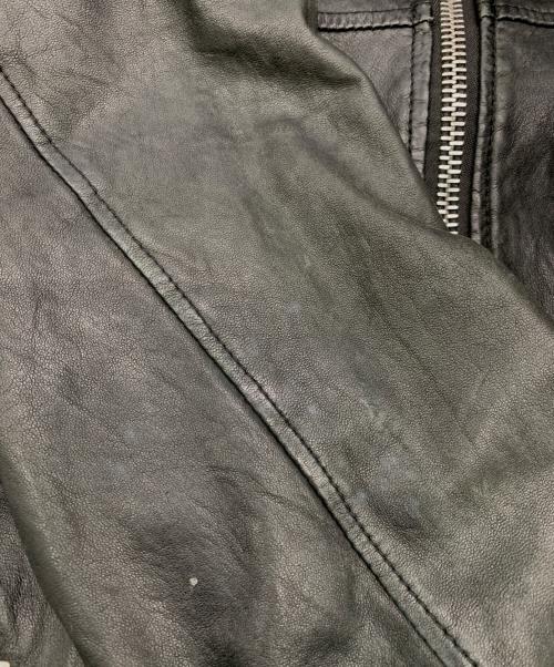 GIORGIO BRATO（ジョルジョブラッド）GIORGIO BRATO (ジョルジョブラッド) ラムレザーライダース ブラック サイズ:50の古着・服飾アイテム