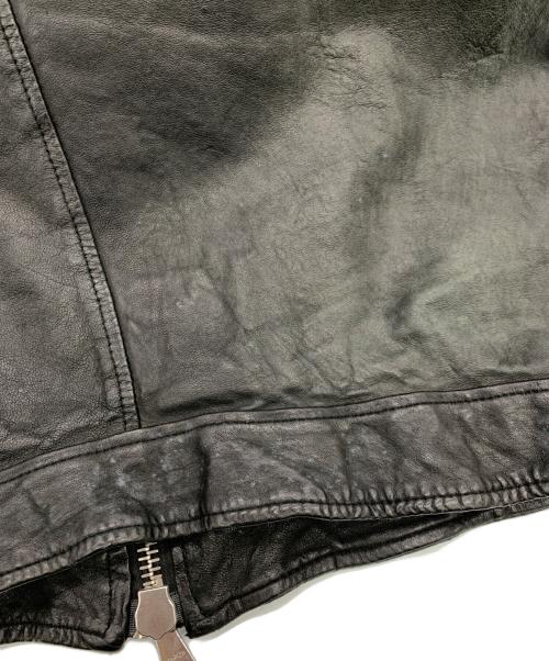 GIORGIO BRATO（ジョルジョブラッド）GIORGIO BRATO (ジョルジョブラッド) ラムレザーライダース ブラック サイズ:50の古着・服飾アイテム