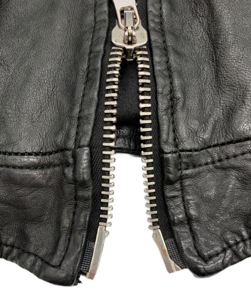GIORGIO BRATO（ジョルジョブラッド）GIORGIO BRATO (ジョルジョブラッド) ラムレザーライダース ブラック サイズ:50の古着・服飾アイテム